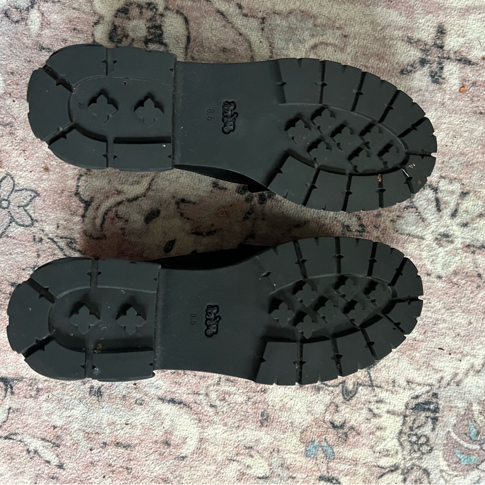 Coach Black Leather Women's Loafers - Picture 3 of 5